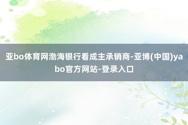 亚bo体育网渤海银行看成主承销商-亚博(中国)yabo官方网站-登录入口